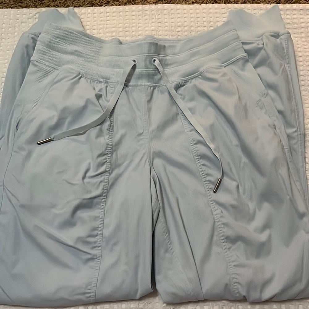 Iight blue lululemon dance studio joggers